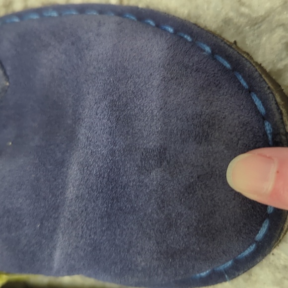 L.L. Bean Kids Sz 5 Women's Sz 7 Blue Suede Chukka Ankle Boots - Picture 3 of 10